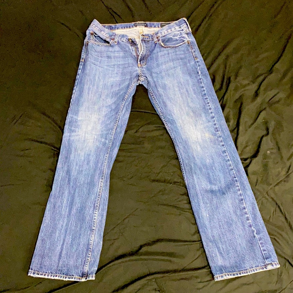 Bullhead straight denim - well worn 32 x 32